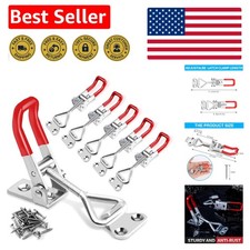 Robust Toggle Latch Clamps 6 Pack: 330Lbs Strength & Zinc-Plated Finish