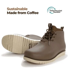 CCILU Xpresole Men's Boots Size 9 Waterproof Made of Coffee Grounds Brand New