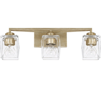 Capital 128131WG-459 Karina Vanity, 3-Light 300 Total Watts, Winter Gold