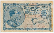 Belgium 1 Franc 1920, P.92_F/F+