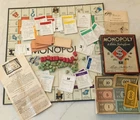 Vintage 1936 Parker Brothers Monopoly Game No. 6 Complete with Board Well Used