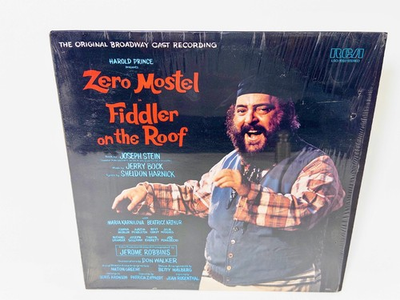 #ad Fiddler on the Roof Broadway Cast RCA Vinyl LP LSO 1093 Zero Mostel Shrink EX $11.24