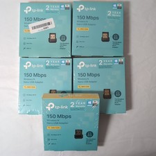 Lot of 5 TP-Link TL-WN725N N150 USB WiFi Adapters Nano Wireless Dongle