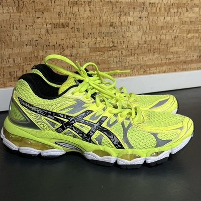 Asics Women's Gel Nimbus 16 Lite Show Neon Black Gray Size 8