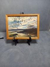 Picture Postcard::Peter Scott, Greylags Rounding Up To Settle [Medici Society]