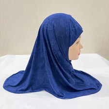 2-6Y One Piece Hijab Instant Headscarf Muslim Kids Girls One Piece Amira Khimar