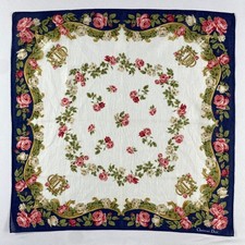 Vintage Christian Dior Handkerchief Pocket Square Bandana Neckerchief