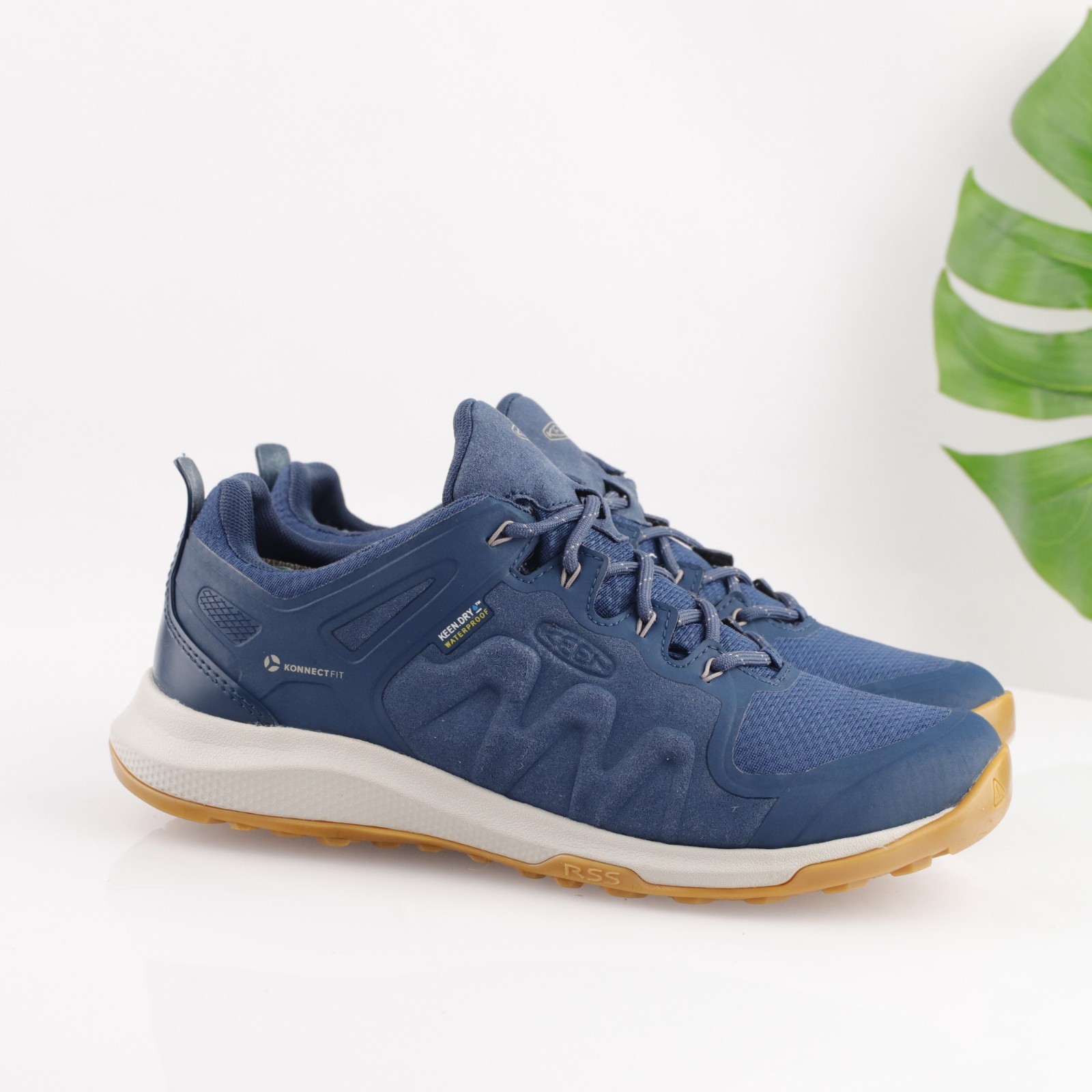 Scarpa da trekking Keen donna Explore taglia 9 blu impermeabile sneaker bassa trail pioggia