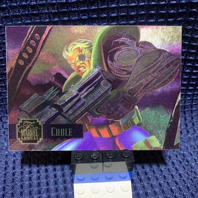 #ad #ad 1995 Flair Marvel Annual 🔥 Cable Power Blast Insert Chase Card # 15 Of 24 $7.50