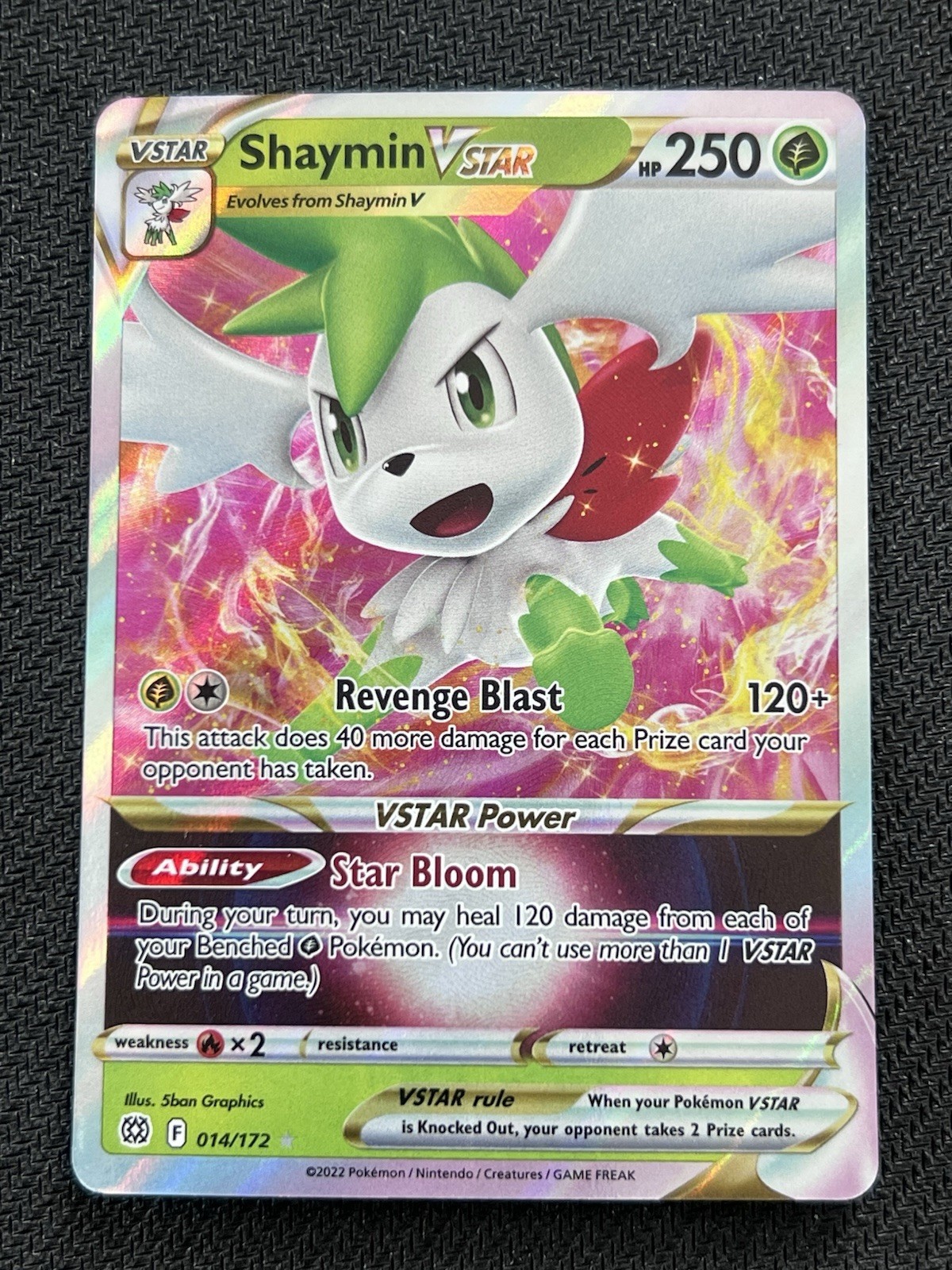 Shaymin VSTAR Holo 14/172 Ultra Rare Brilliant Stars Pokemon TCG