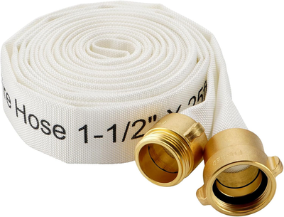 #ad Fire Hose1 1 2quot; ID X 25 FT Single Jacket TPU 450 PSI Burst Pressure Industri $79.58