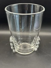 Steuben Crystal 7966 Flower Beaker Vase By John Dreves Art Deco Style Handles