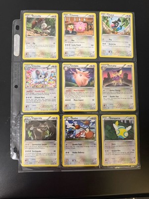 Pokémon TCG Set of Nine Normal and Flying Type Cards In Plastic Sleeve