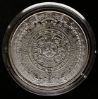 Aztec Mayan Calendar Cuauhtemoc Collectible 1 Oz .999 Fine Silver Round See Pics