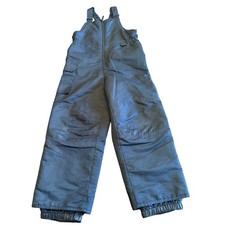 Cherokee Black Insulated Ski Bibs Snow Pants Overalls Kids Youth SMALL
