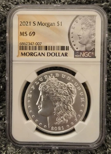 2021 Morgan Silver Dollar S Privy 100th Anniv Edition NGC MS69 US Mint Box & COA