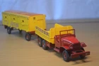 French Dinky Toys 881 GMC Truck & Animal Trailer "Pinder Circus"  Vintage 1960s