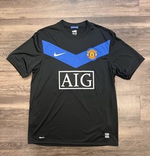 MANCHESTER UNITED 2009/2010 AWAY FOOTBALL SHIRT 24 FLETCHER SIZE MEDIUM ADULT