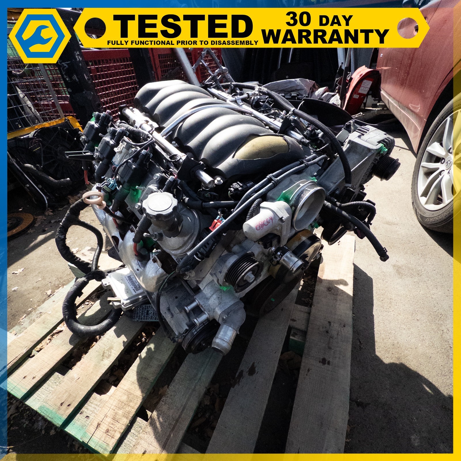 08-13 CHEVROLET CORVETTE C6 6.2L V8 LS3 ENGINE MOTOR BLOCK COMPLETE ASSEMBLY OEM