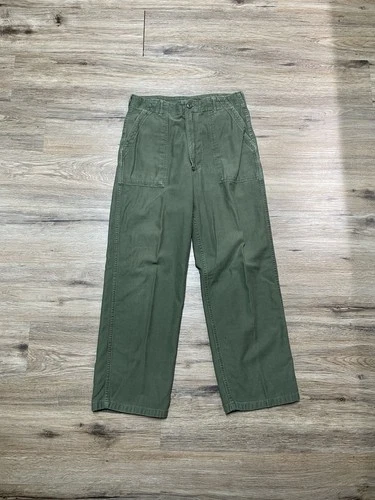 OG-107 Type 1 Men's Vintage Green Vietnam War Era Military Pants Size 32x31