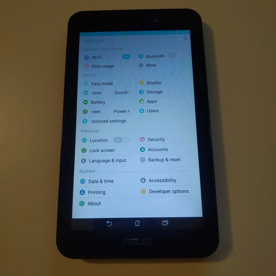 Asus K01A Memo Pad 7 Tablet Android Black Wi-Fi 7" 8GB 5MP 1GB Ram Fully Working - Image 4 of 4