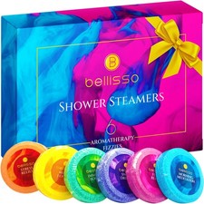 Aromatherapy Shower Steamers Gift Set, Six 6 Count Pack of 1 , Multicolor