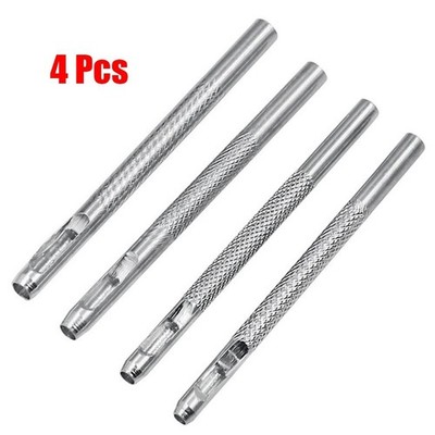 4Pcs/Lot Leather Round Shape Hole Punch Kit Belt Watch Band Hollow DIY Tools New