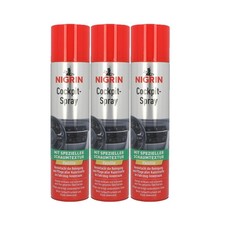 3x Nigrin Cockpit Spray Vanille Sprühdose 400 ml Cockpitreiniger