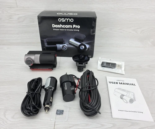 New: OSMO Dashcam Pro 4K 1080P Front + Rear Cameras Night Vision Loop Recording