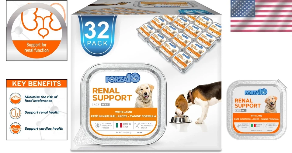 Forza10 - Alimento para perros, alimento húmedo formulado veterinario para perros para soporte renal, sin OGM, ... Foto 2 de 4
