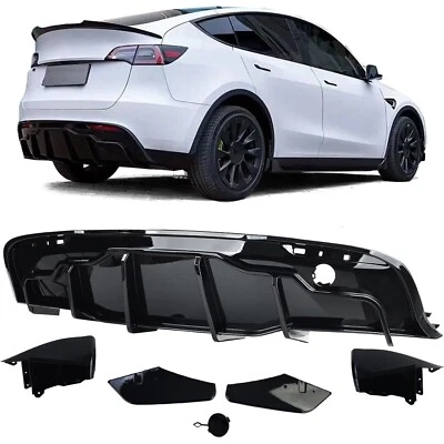 DIFFUSEUR NOIR BRILLANT POUR TESLA MODÈLE Y 2019 SPORT LOOK - Photo 1/4
