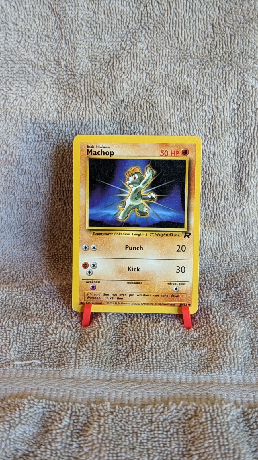 Machop 59/82 Pokemon Team Rocket Common NM