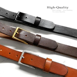 Full Grain Genuine Leather One Piece Casual Dress Belt 1-1/8" (30mm) wide