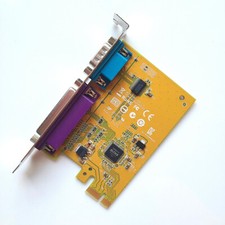 2 in 1 PCIe Expansion Card with 1x DB25 Parallel Port  1x RS232 Serial Port