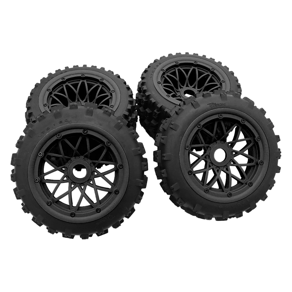 Nylon Felgen Unebenheiten Geländereifen mit Rillen für 1/5 HPI Rovan Baja 5B SS - Bild 2 von 4