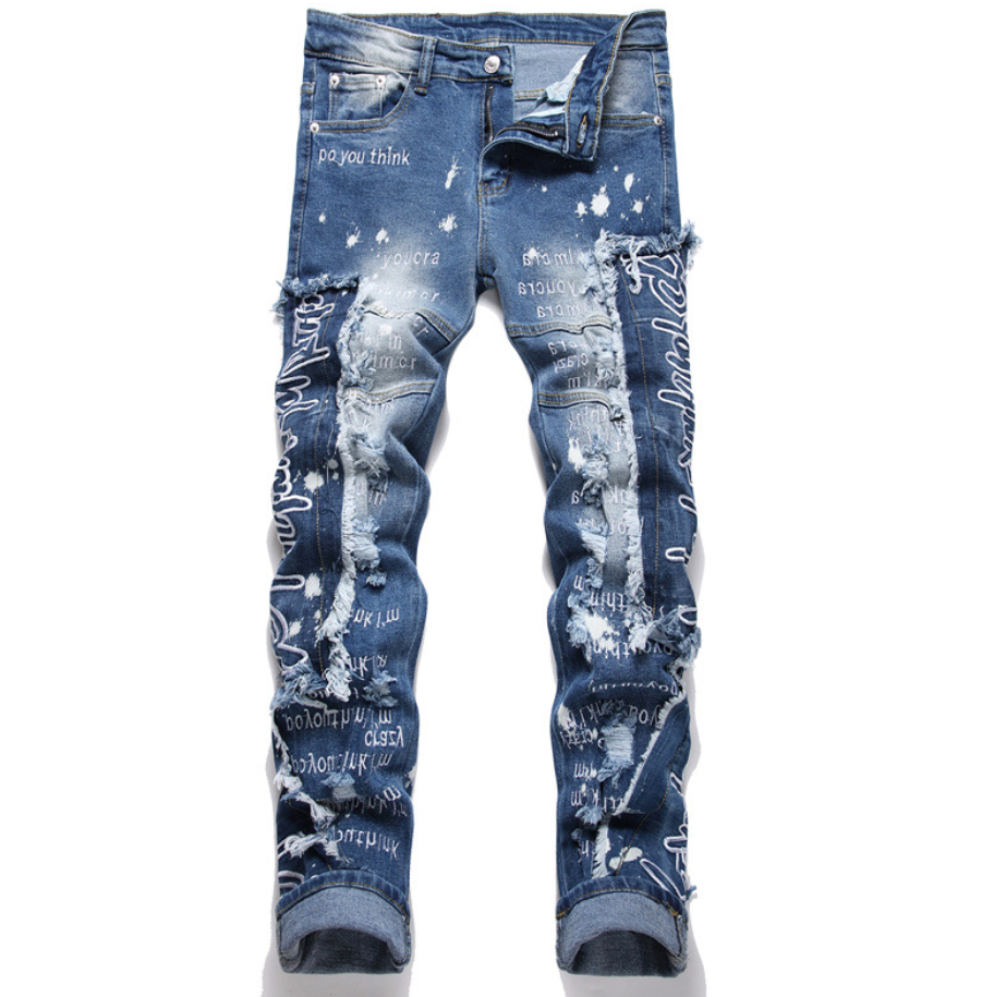 パンツ INSCRIRE Straight Patch Difference Denim Straight Patch Different Denim – INSCRIRE