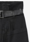 NWT The Kooples Womens Black High Waist Straight Leg Pants Jeans 27 — photo 2