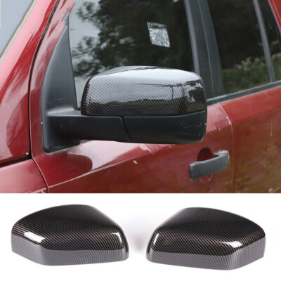 Carbon Fiber ABS Side Rearview Mirror Cover For Land Rover Freelander 2 2007-12