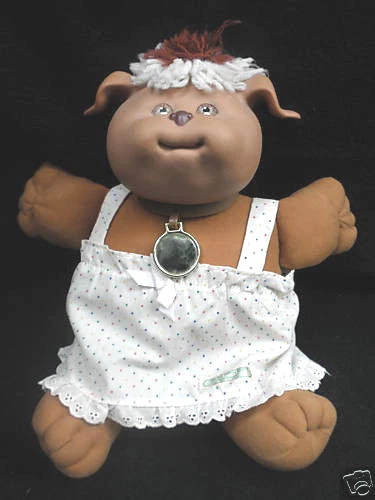 Koosas Dog Coleco Cabbage Patch Kids 1983 Doll 14in Dress Vinyl Head Tags Vtg