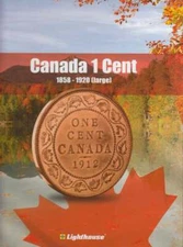 Album For Canada Large 1 Cent 1858-1920 Coins Lighthouse Vista Book Safe Storage