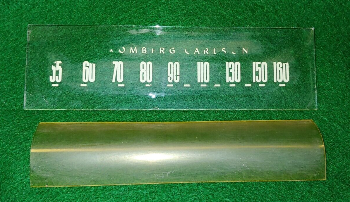 1946 STROMBERG CARLSON Model 1101 Radio GLASS DIAL PLATE & Plastic DIAL