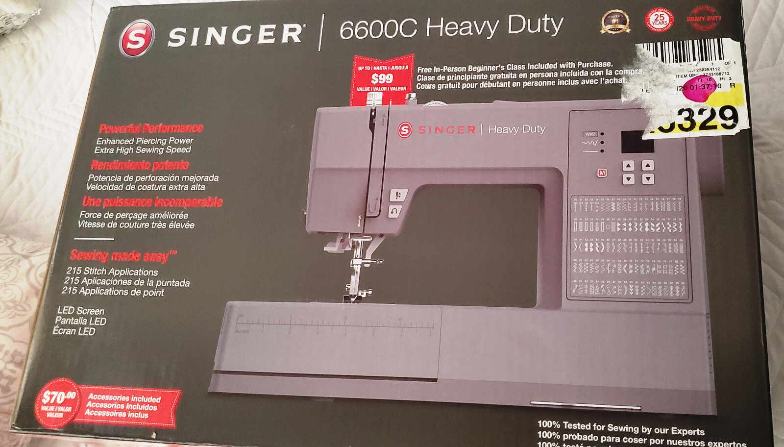 SINGER Heavy Duty HD6600C Computerized Sewing Machine Brand New Sealed