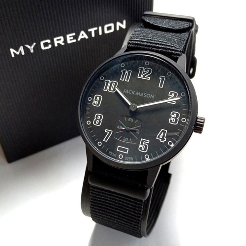 JACK MASON JM-F401-017 FIELD Japan Limited All Black Watch Analog Quartz
