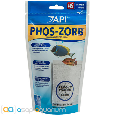 API Phos-Zorb Silicate and Phosphate Remover Eliminates Cloudy Aquarium Water
