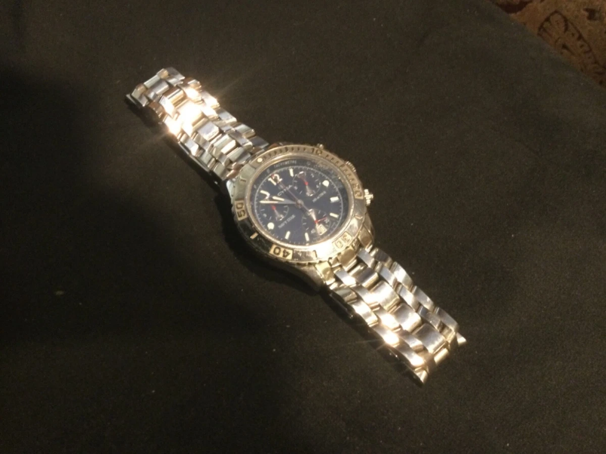 Cyma navy star chronograph clearance