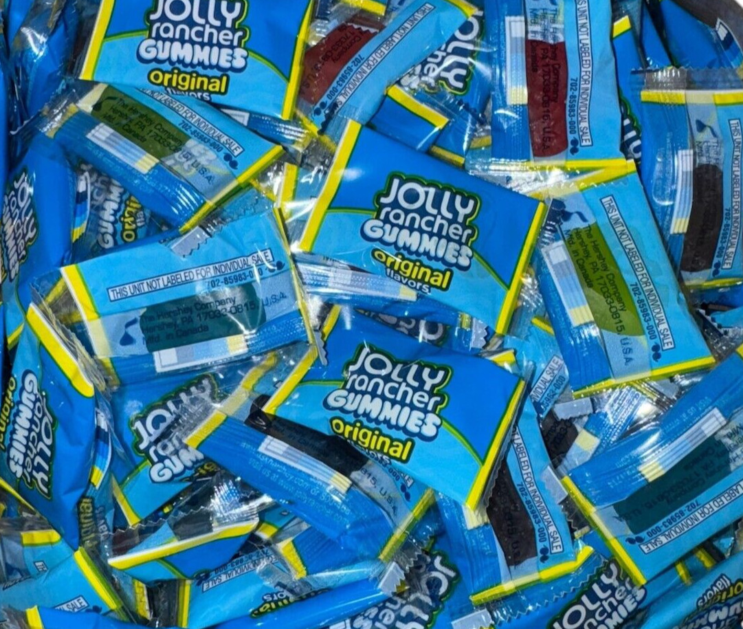 Jolly Rancher Gummies Assorted Fruit Flavored, Bulk Fun Size Candy (2 Pounds)