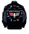 Authentic Camaro Racing Embroidered Cotton Twill Jacket JH Design Black new