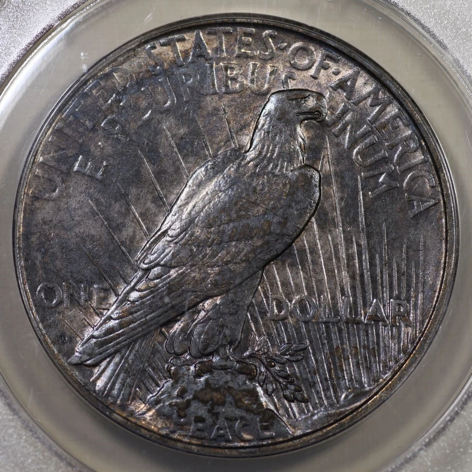 1922 D Peace Dollar ANACS AU50 DETAILS CLEANED Silver Coin - Image 2 of 4