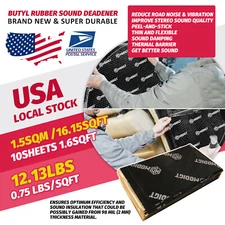 19.6"X 12" Heat Blocker and Vibration Deadener Car Sound Deadening Mat Butyl US