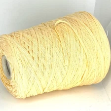 Peach Orange COTTON TAPE Yarn on Cone for MEDIUM WEIGHT *USA TARIFF FREE*